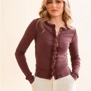 Free People It’s On Cardi Top Womens Small